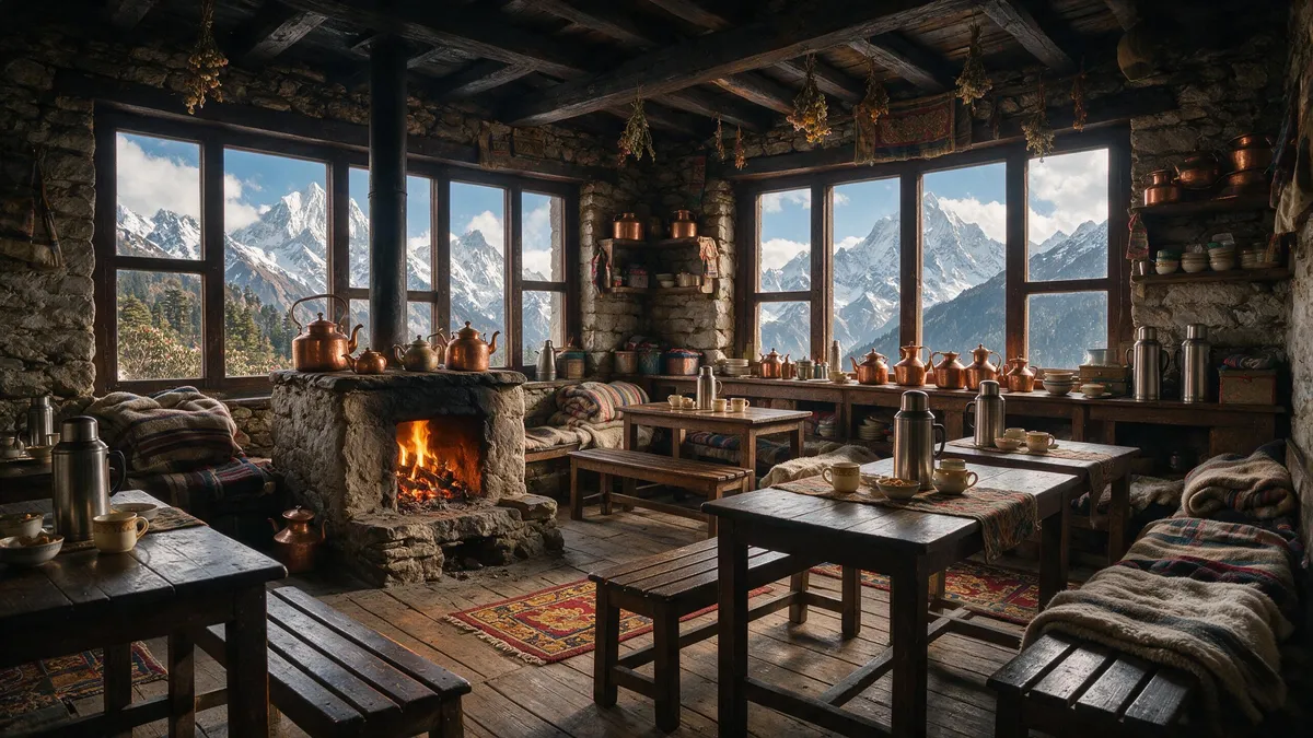 Teahouse meals account for a fixed share of Everest Base Camp trek costs.